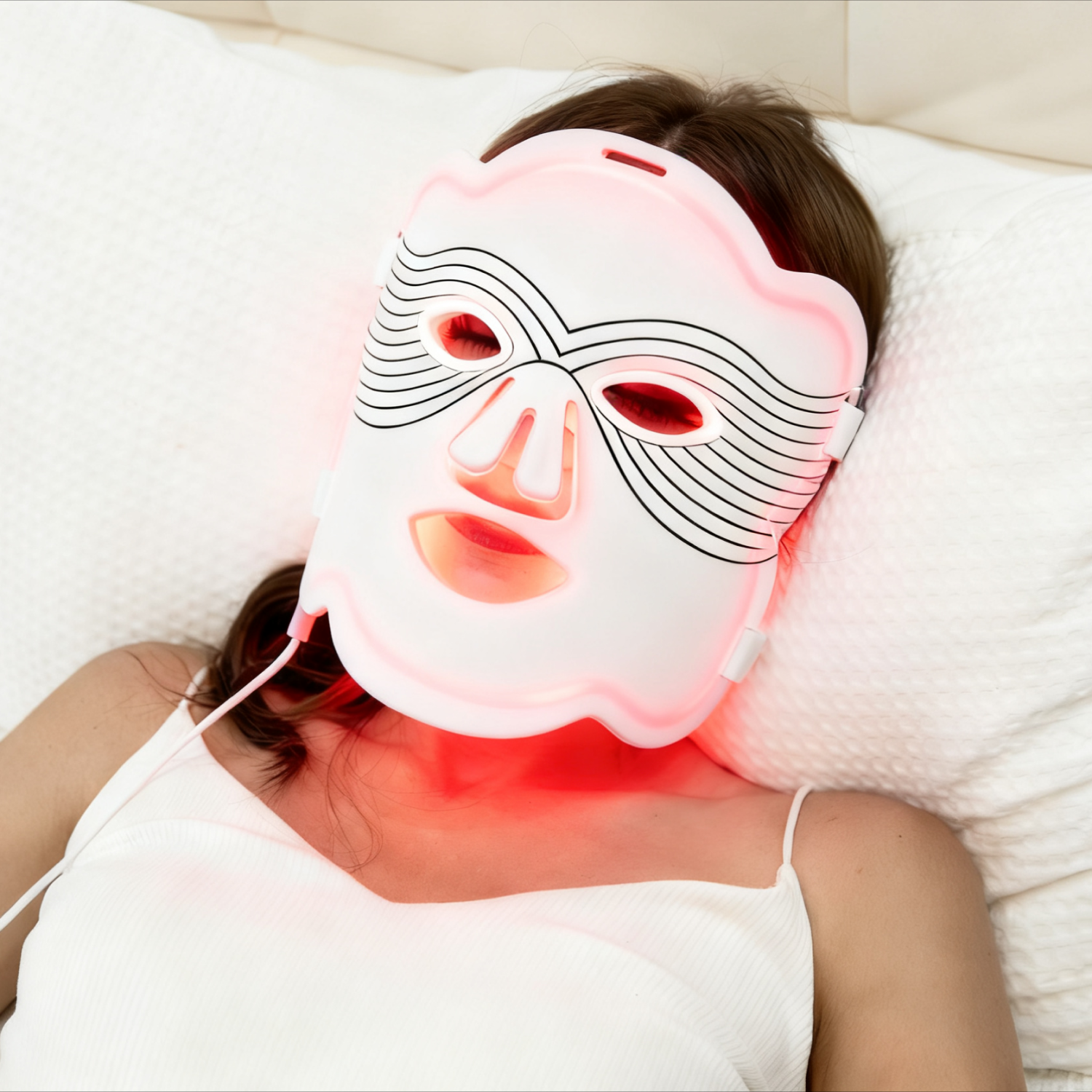 Glow™  Dual-Chip LED Red Light Therapy Face Mask